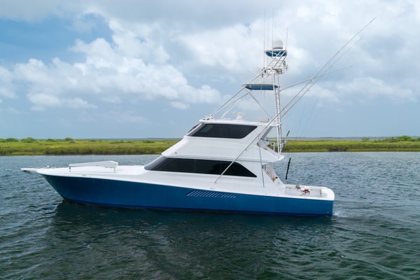2001 Viking 65 Enclosed Bridge